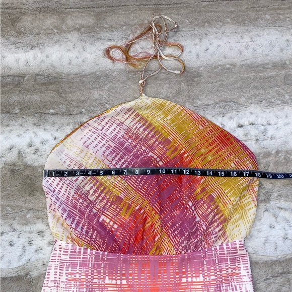 NWT💕SILVIA TCHERASSI Denita Halter Minidress in Magenta Size L - Picture 11 of 16